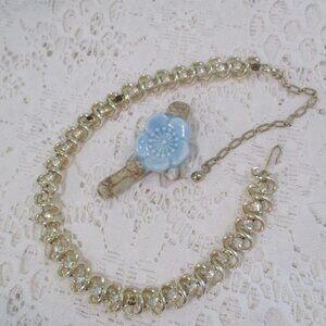 50s/60s Coro Silver & Gemstone Necklace